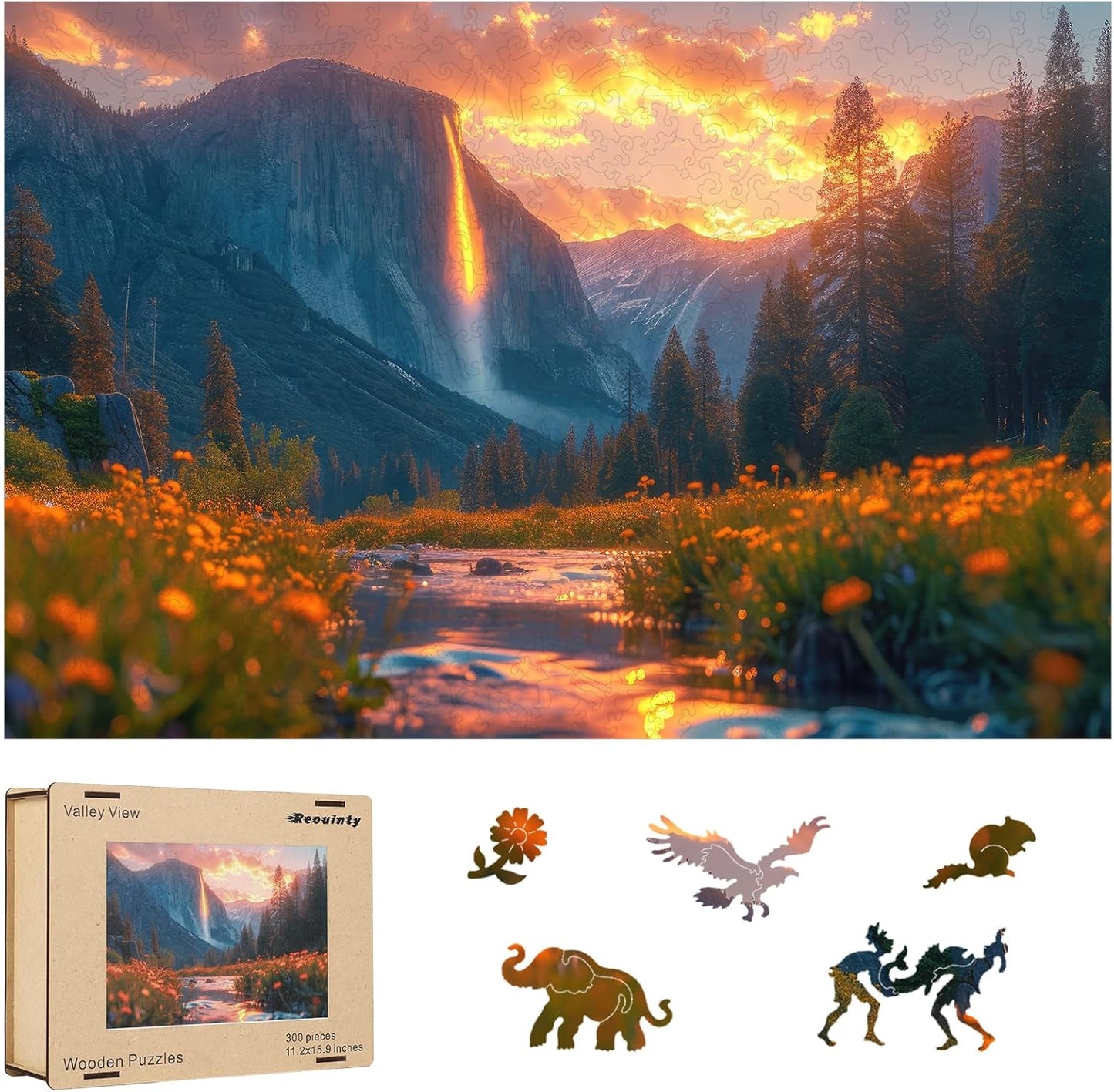 Wooden Puzzle for Adult 300 Piece - Grand Canyon Landscape Art