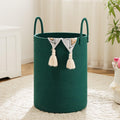 Laundry Basket Woven Cotton Rope Laundry Hamper 100L - Decorative Baby