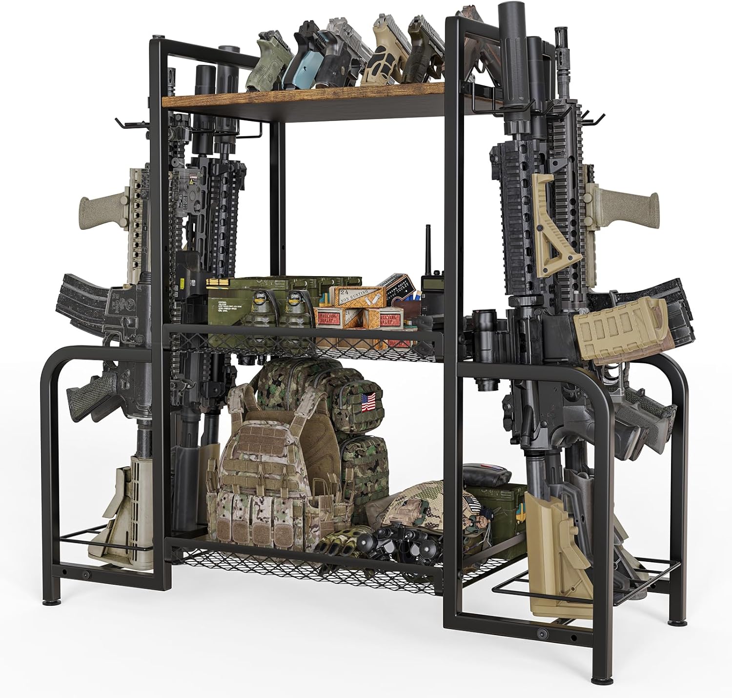 Upbci Portable Rifle Rack Stand for Indoor Outdoor Use