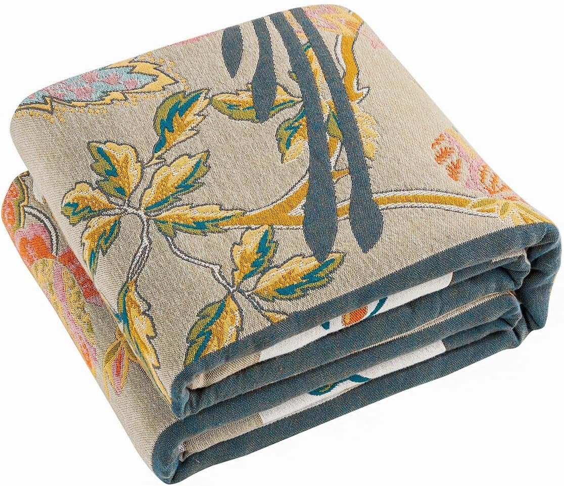 Boho Blanket 100% Cotton Farmhouse Decorative Throw Blanket