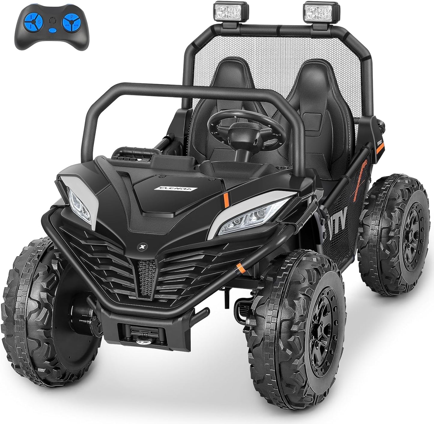 ELEMARA 2 Seater Ride on Car with Remote for Kids - Fun Adventure
