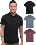 INTO THE AM Polo Shirt Slim Fit Short Sleeve - Polished (Style RB1Z)