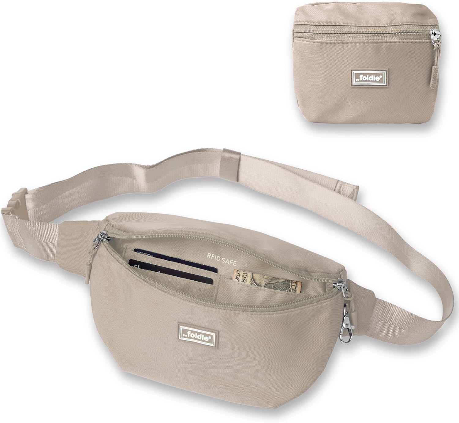 Foldie Foldable Crossbody Bag - Anti-Theft RFID-Safe Fanny Pack