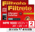 Filtrete 20x20x4 AC Furnace Air Filter MPR 1000 DP - Micro Allergen