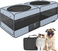 2-in-1 Dog Playpen 58in Pop Up Cat Puppy Playpen - Portable Dual Space