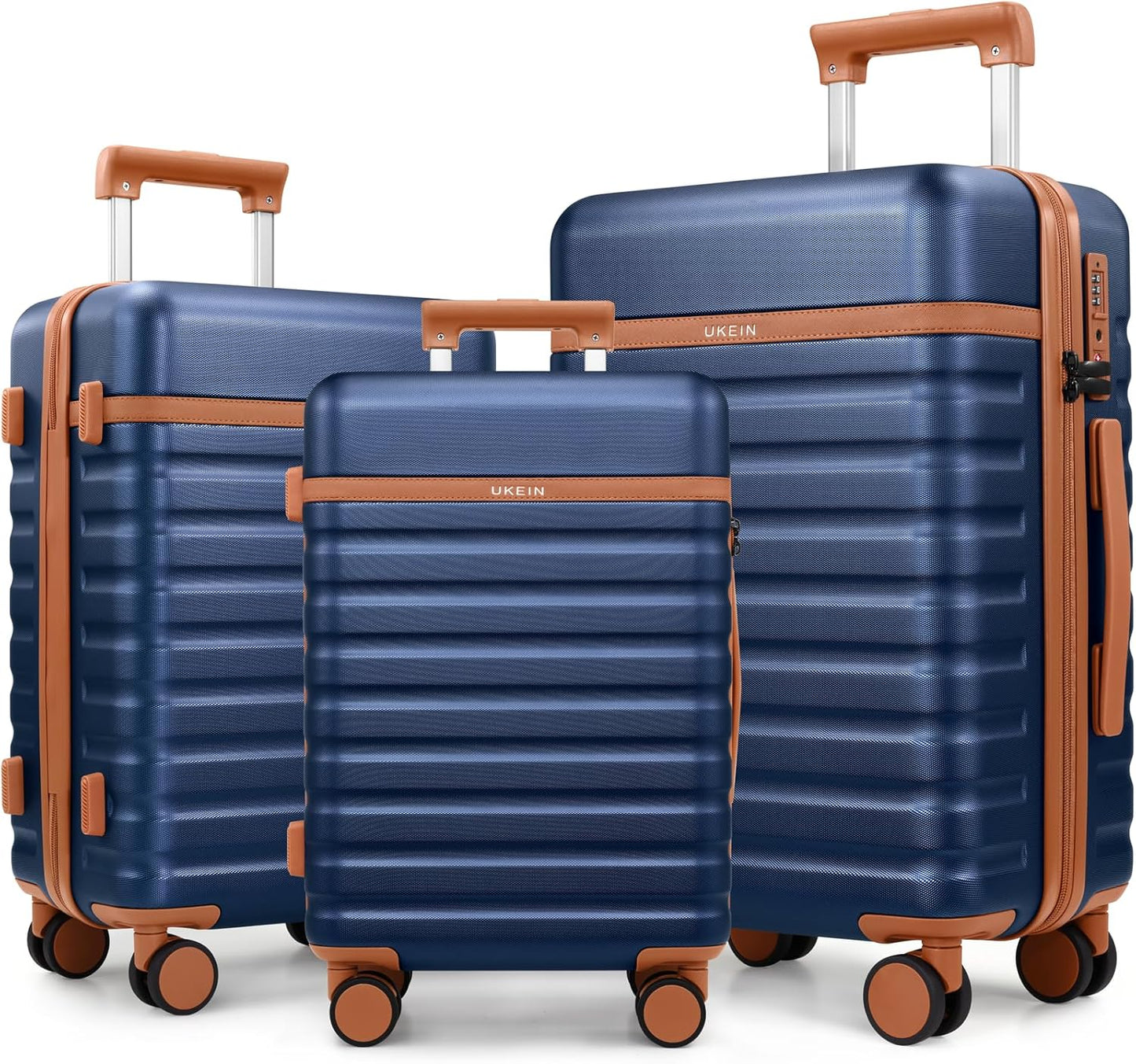 Premium 3-Piece Luggage Set with Spinner Wheels for Travel