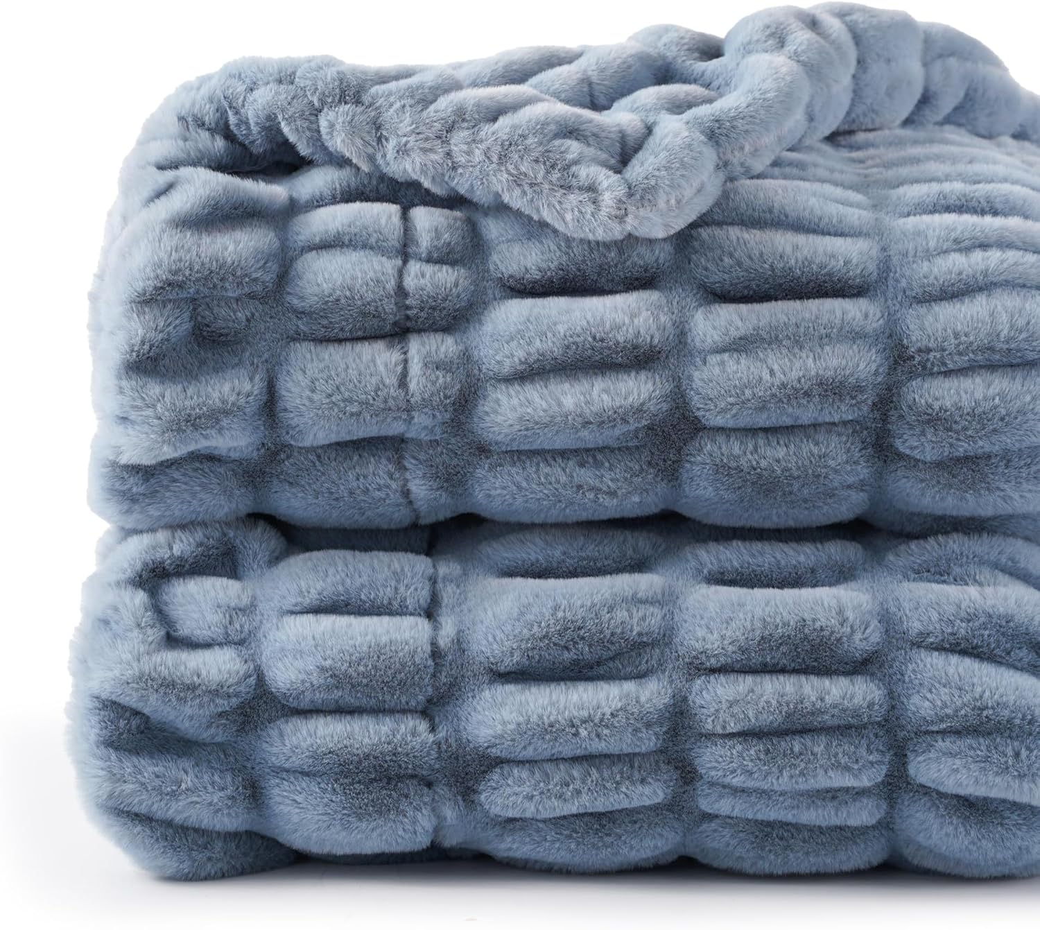 BATTILO HOME Faux Fur Throw Blanket for Cozy Living Room Decor