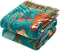 Throw Blanket for Bed Couch Sofa Soft Cotton Twin 60ftx80ft - Cozy All