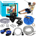 Zip Line Kit for Kids Adults 76FT - Quick Setup Backyard Zipline