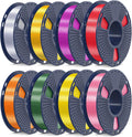 SUNLU 3D Printer Filament Bundle PLA+ Silk 1.75mm - Shiny Multicolor