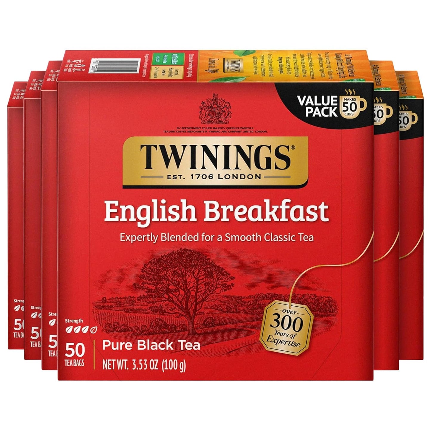 Twinings English Breakfast Black Tea Bags - Flavorful & Robust