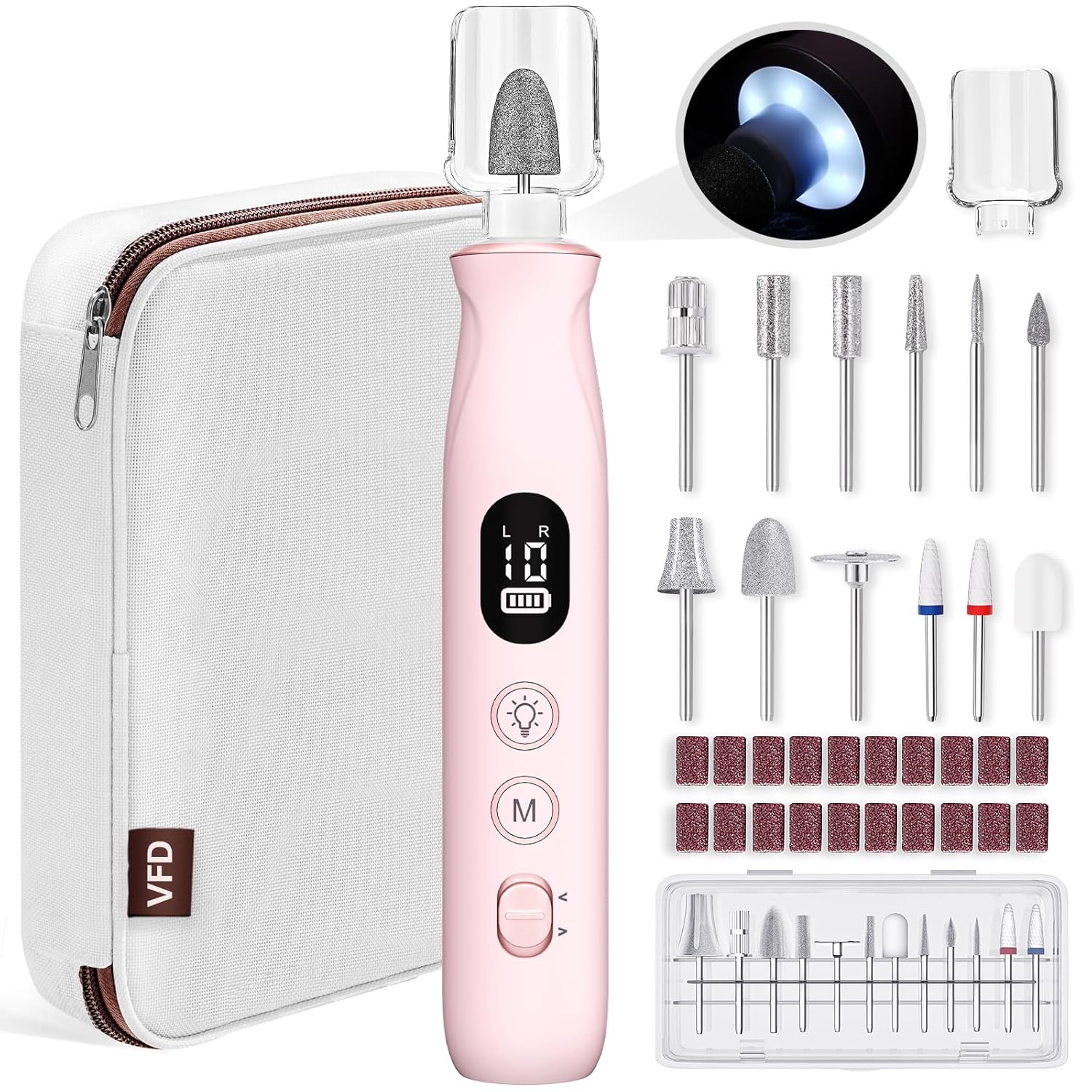 Electric Nail Drill Portable 12 in 1 Kit for Professional Care