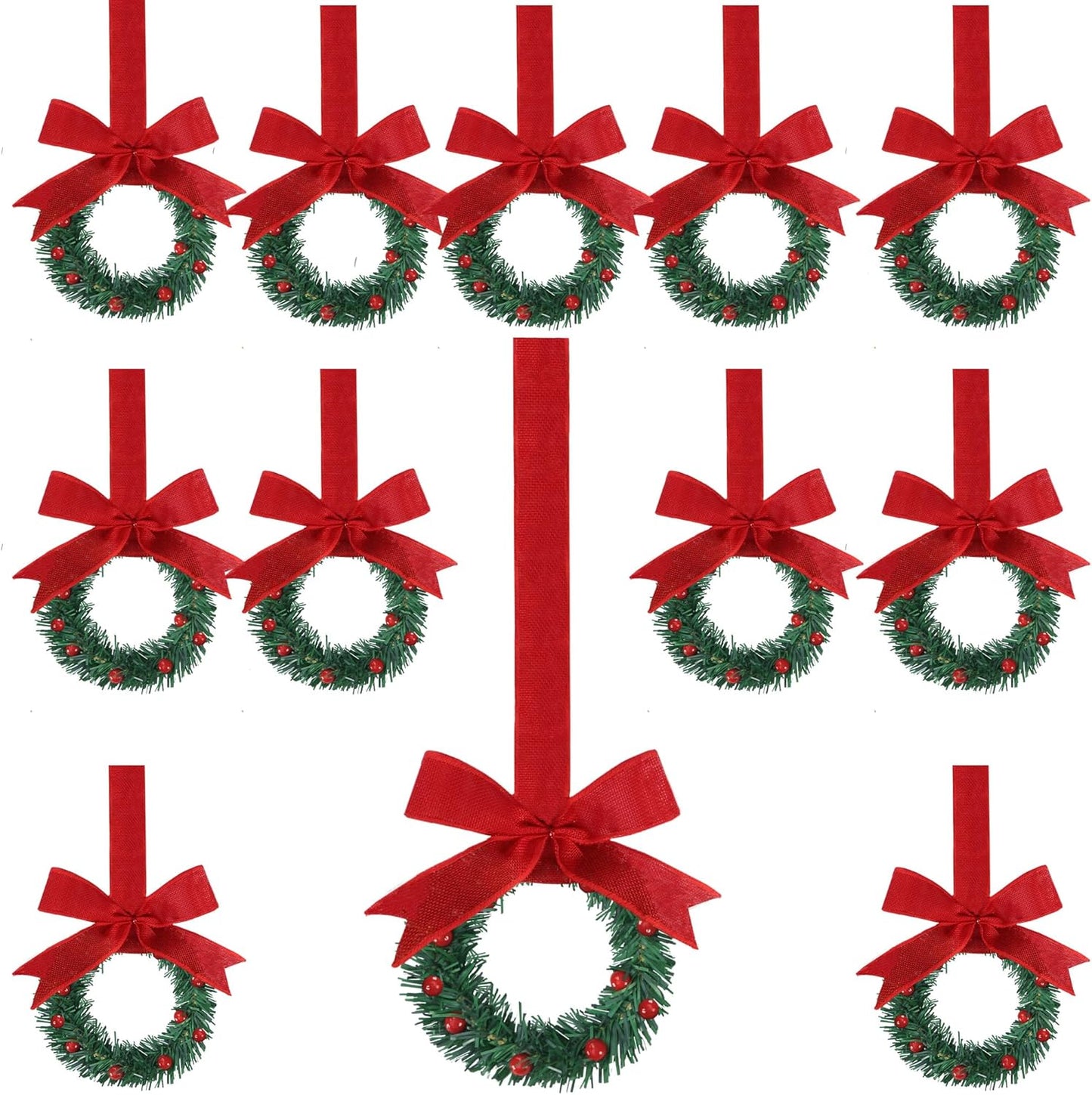 Christmas Mini Cabinet Wreaths for Festive Home Decor