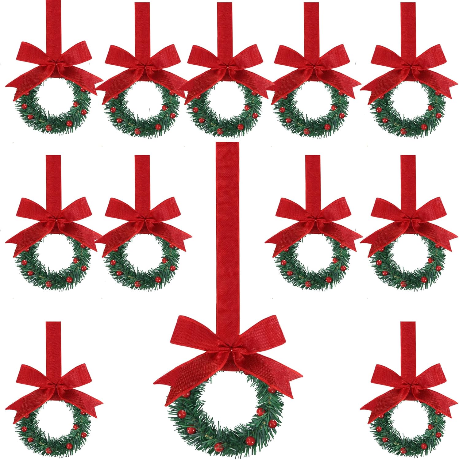 Christmas Mini Cabinet Wreaths for Festive Home Decor