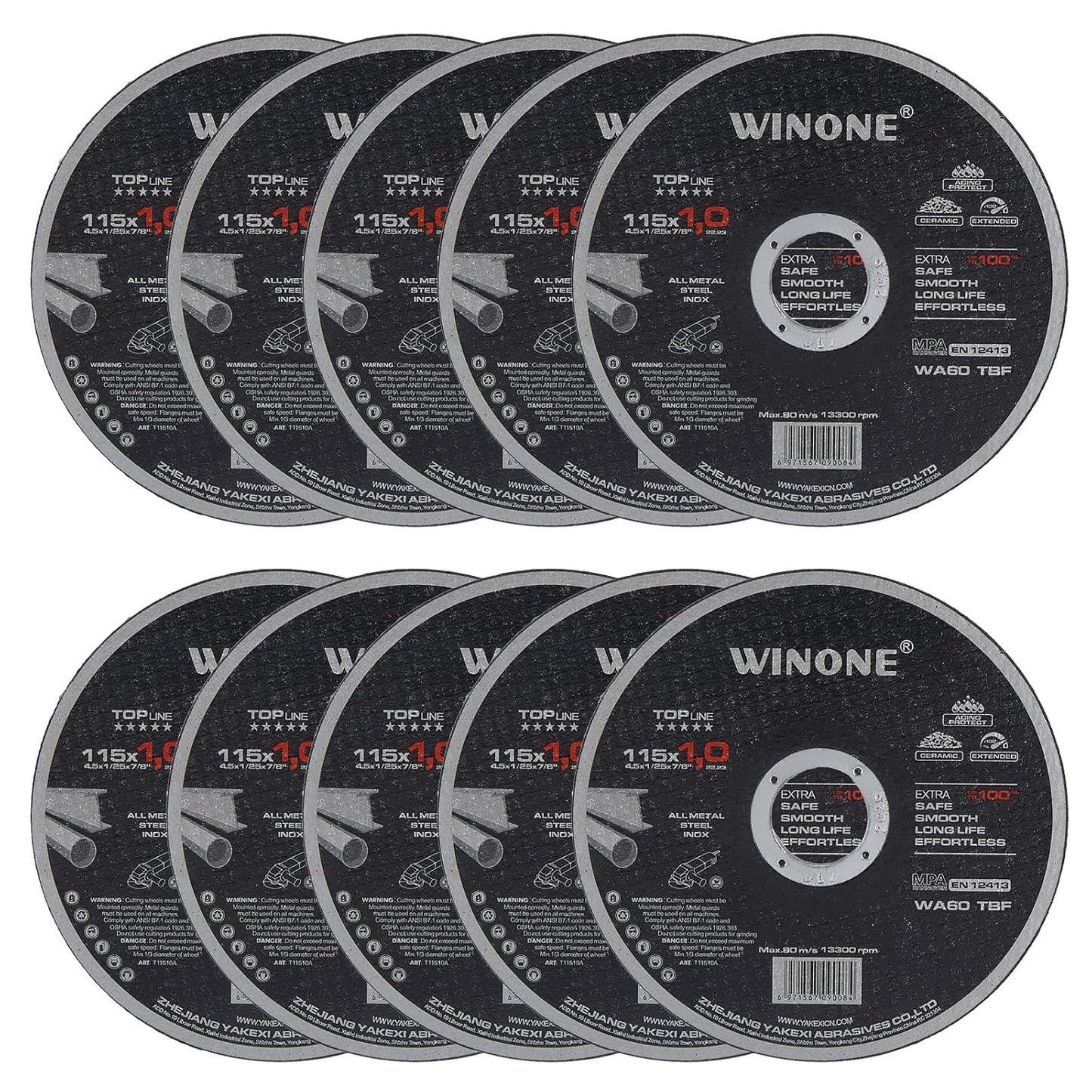 WINONE 4.5 Ultra Thin Metal Cutting Wheel - Fast, Burr-Free Results!