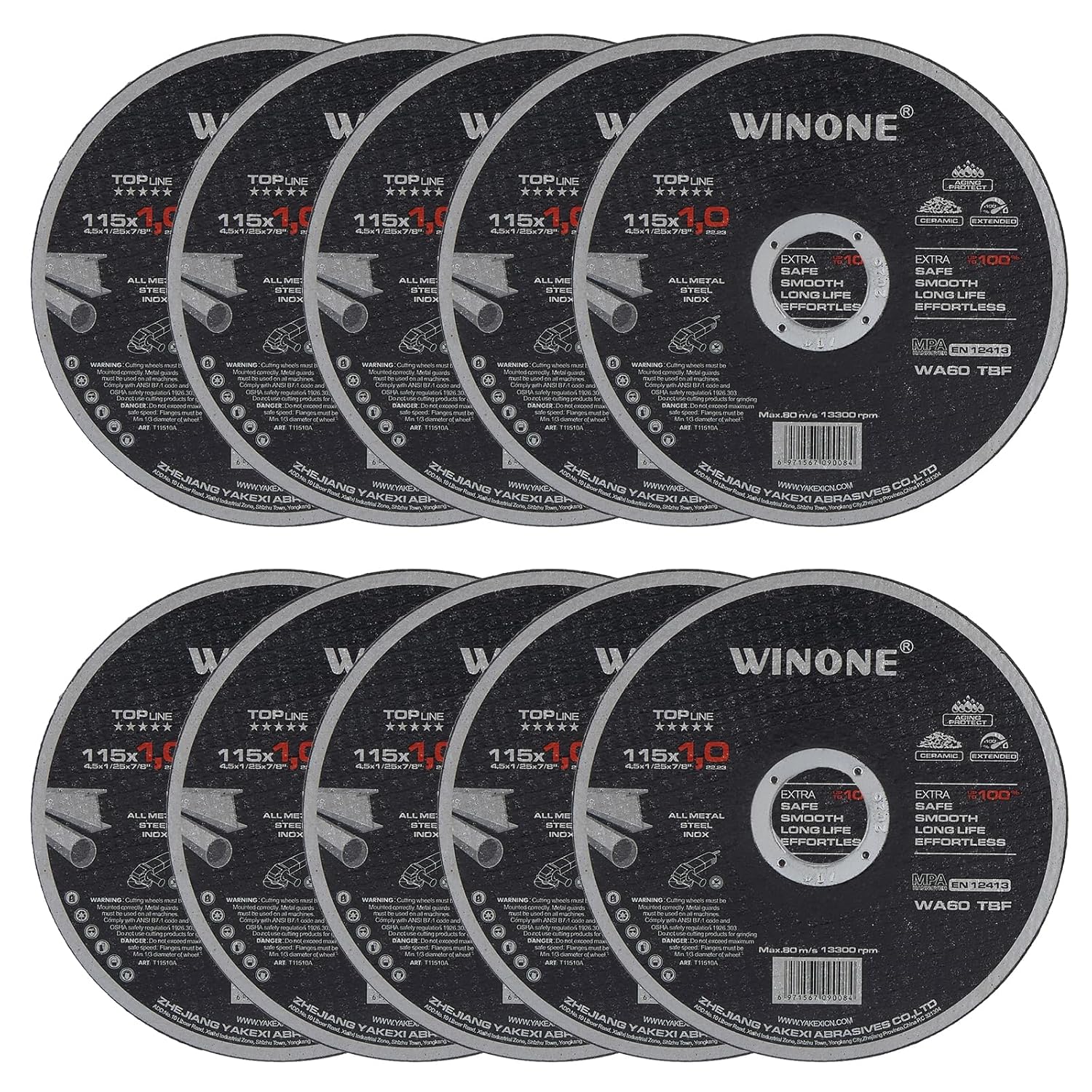WINONE 4.5 Ultra Thin Metal Cutting Wheel - Fast, Burr-Free Results!