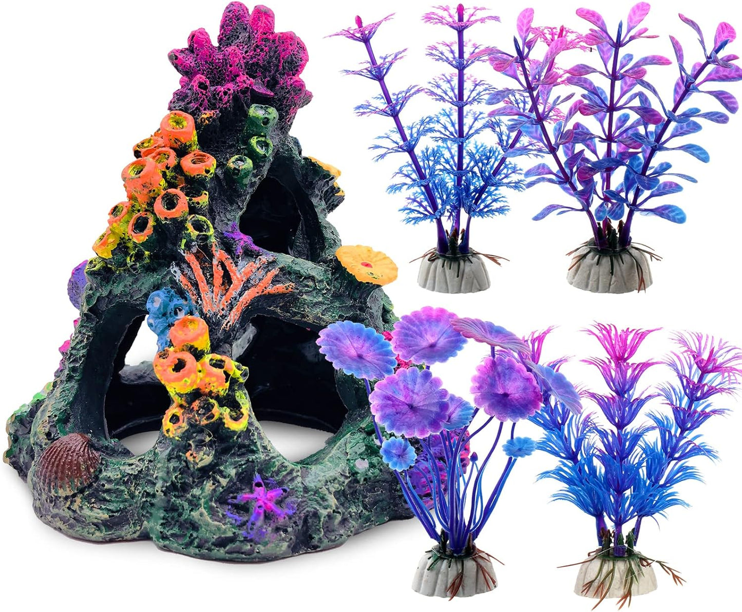 Vibrant Coral Reef Set for Aquatic Decor - GSD