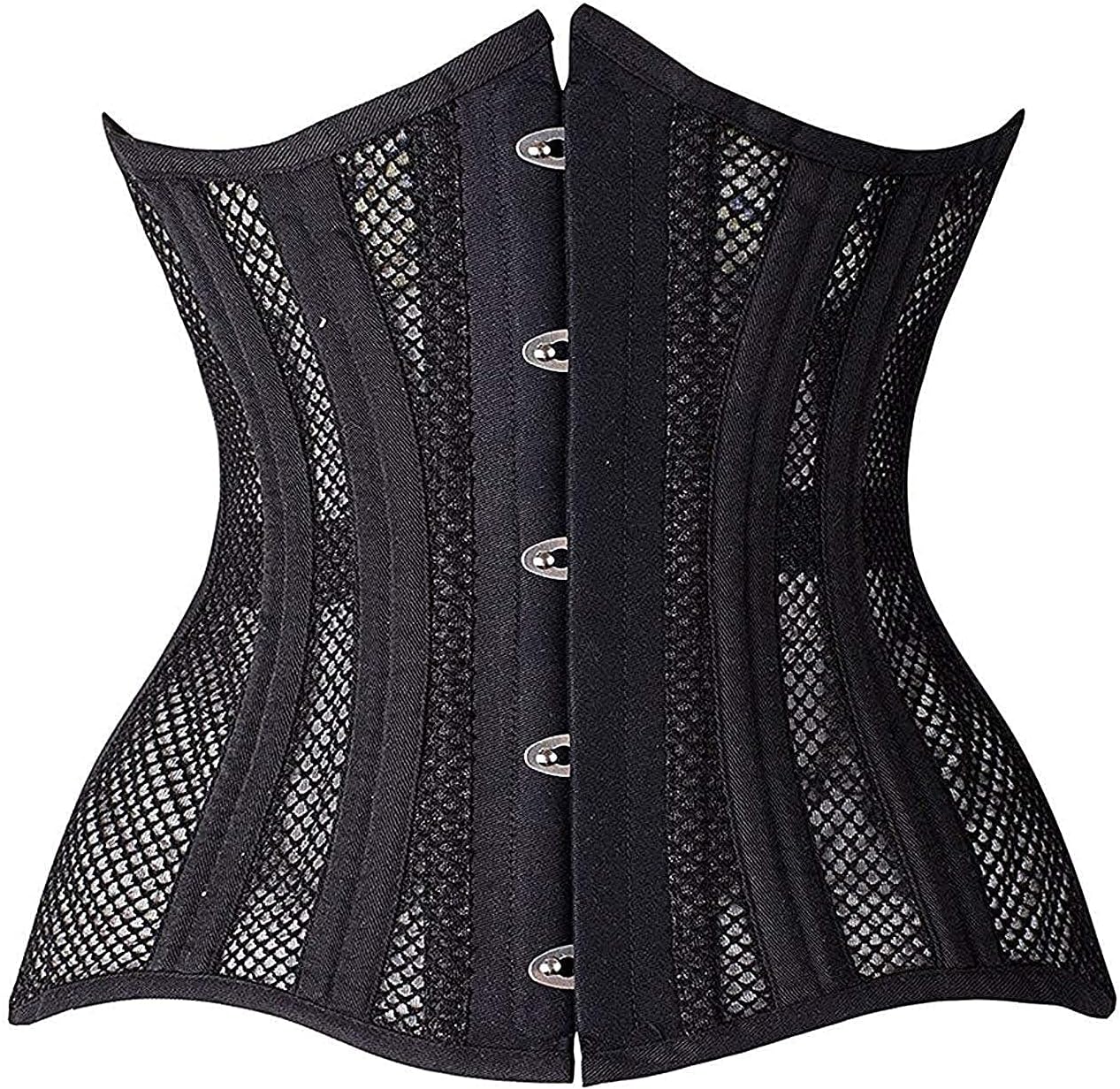 SHAPERX Women 24 Double Steel-Boned Longline Waist Trainer Corset