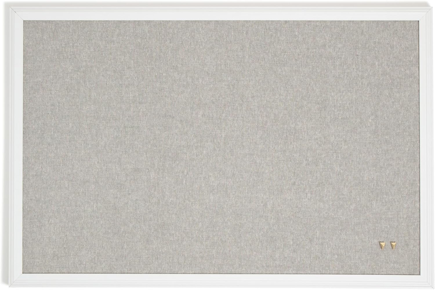 U Brands Farmhouse Linen Bulletin Board for Stylish Spaces