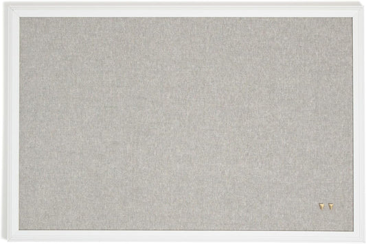 U Brands Farmhouse Linen Bulletin Board for Stylish Spaces