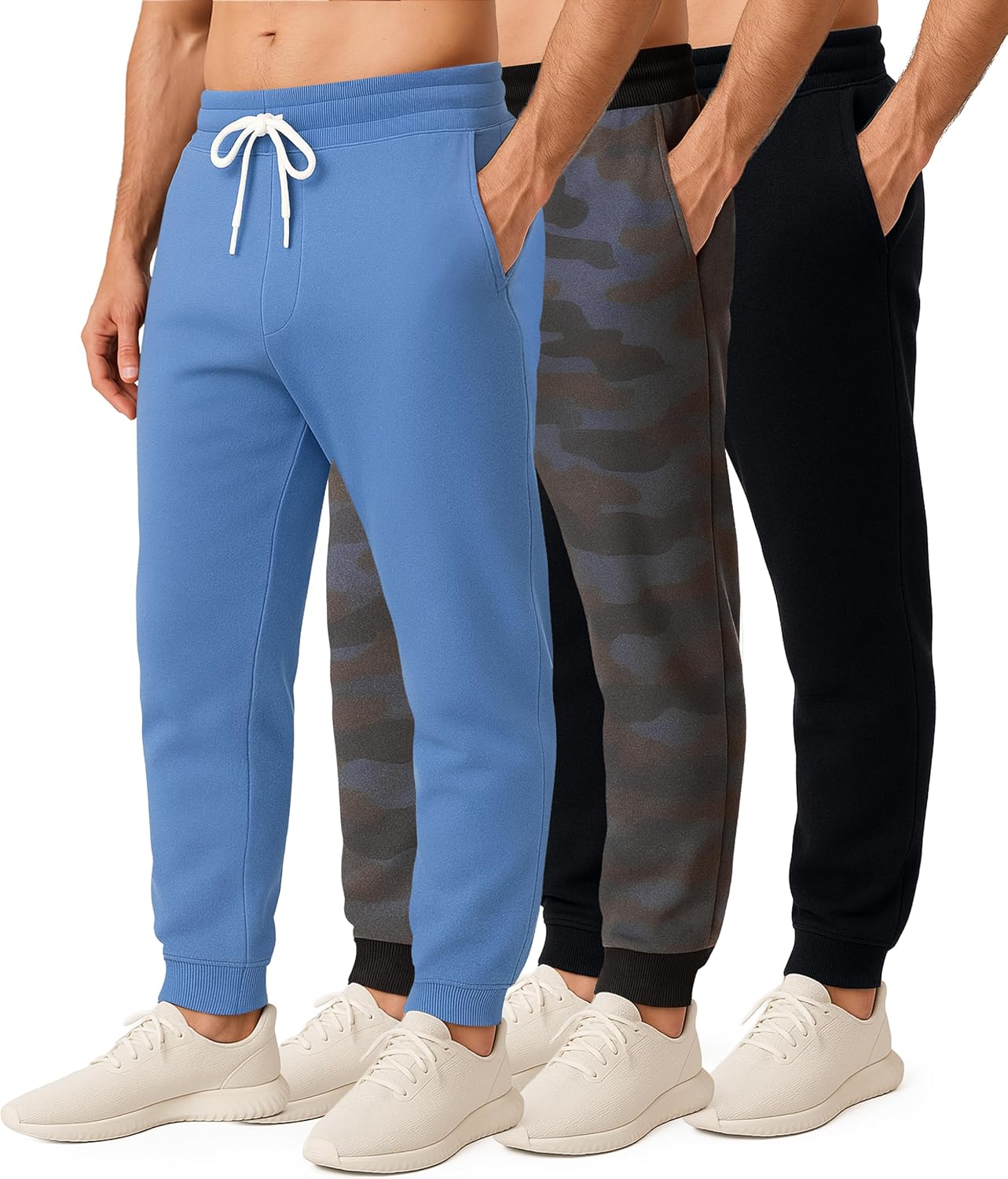 Real Essentials Men's Jogger Sweatpants: Comfort & Style Trio