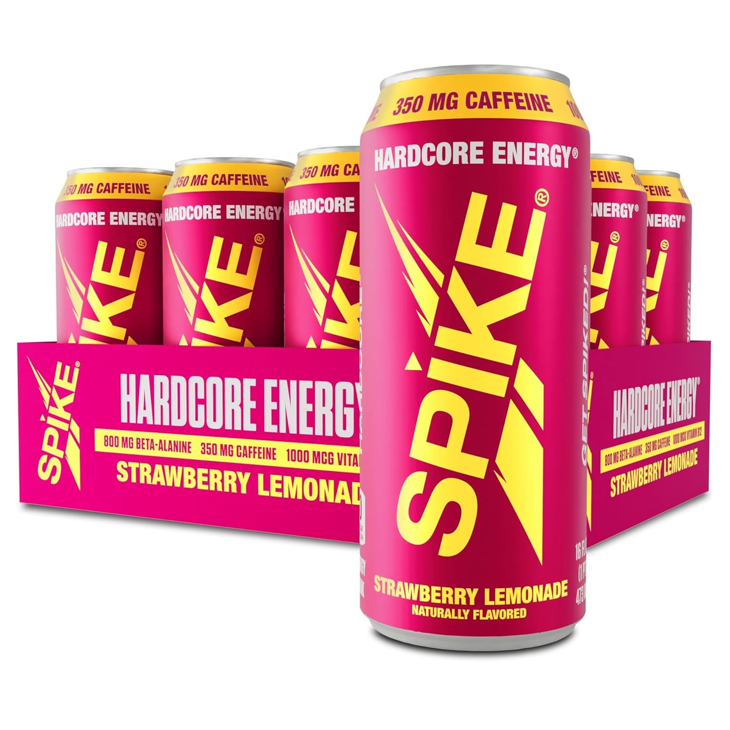Spike Hardcore Energy Drink: Maximum-Dose 350mg Caffeine