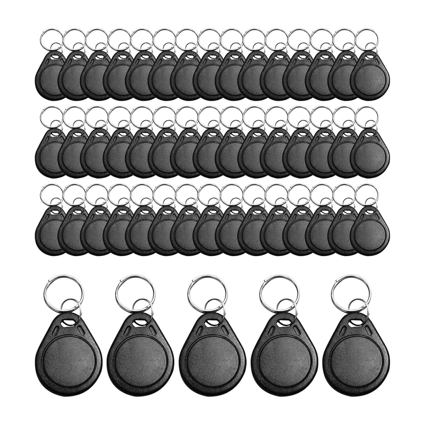 RFID Key Fobs 125KHz 50 PCS for Access Control Systems