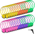 Classroom Headphones 30 Pack Bulk On-Ear Headsets - Bright Colors