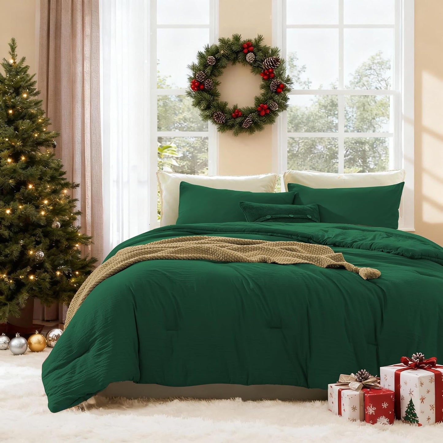 WRENSONGE Full Size Comforter Set - Soft Lightweight Comfort