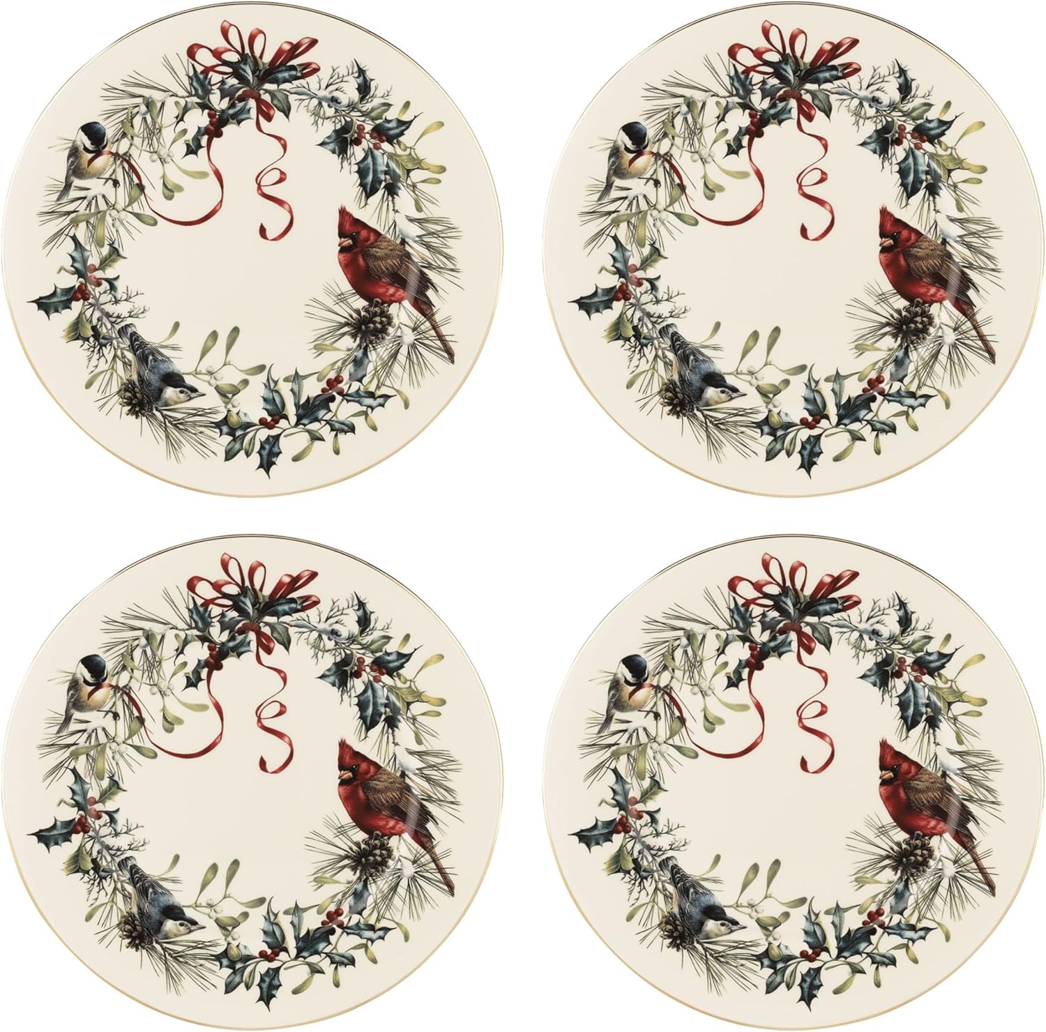 Lenox Winter Greetings Dinnerware Plates Set for Holiday Hosting