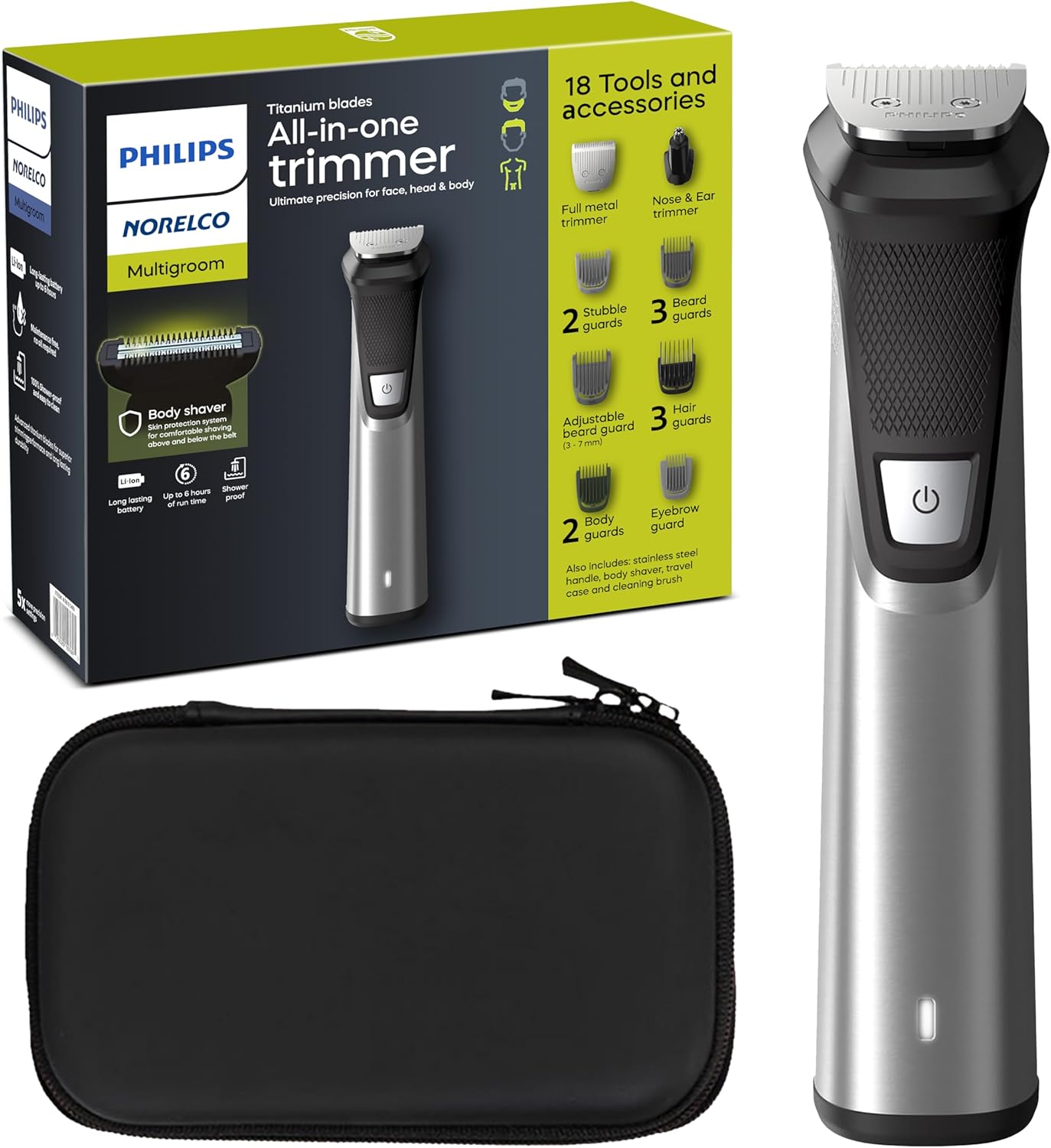 PHILIPS Norelco Multigroom 9000 Series MG9740-18-in-1 Trimmer