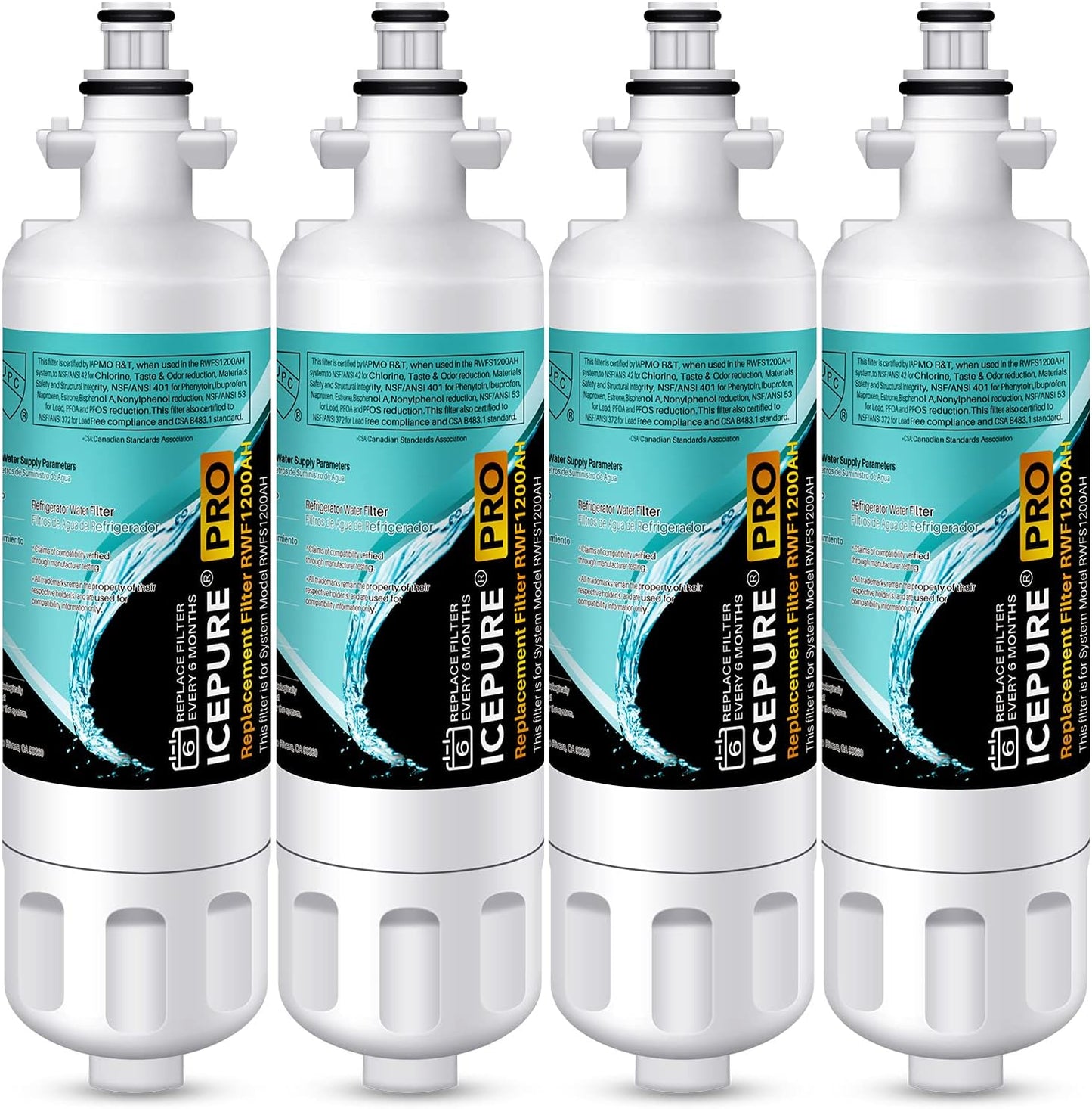 ICEPURE PRO ADQ36006101 NSF/ANSI 401 Certified Water Filter