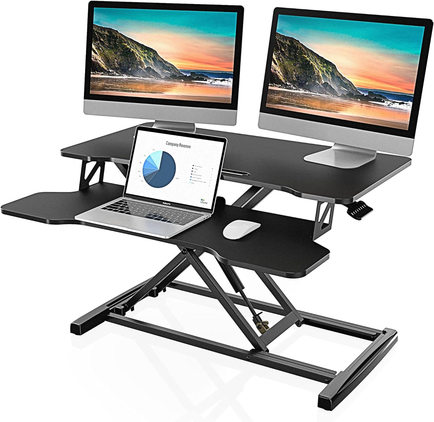 Fitueyes Dual Monitor Standing Desk Riser