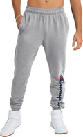 Men's Fleece Joggers - Comfortable Sweatpants with Drawcord