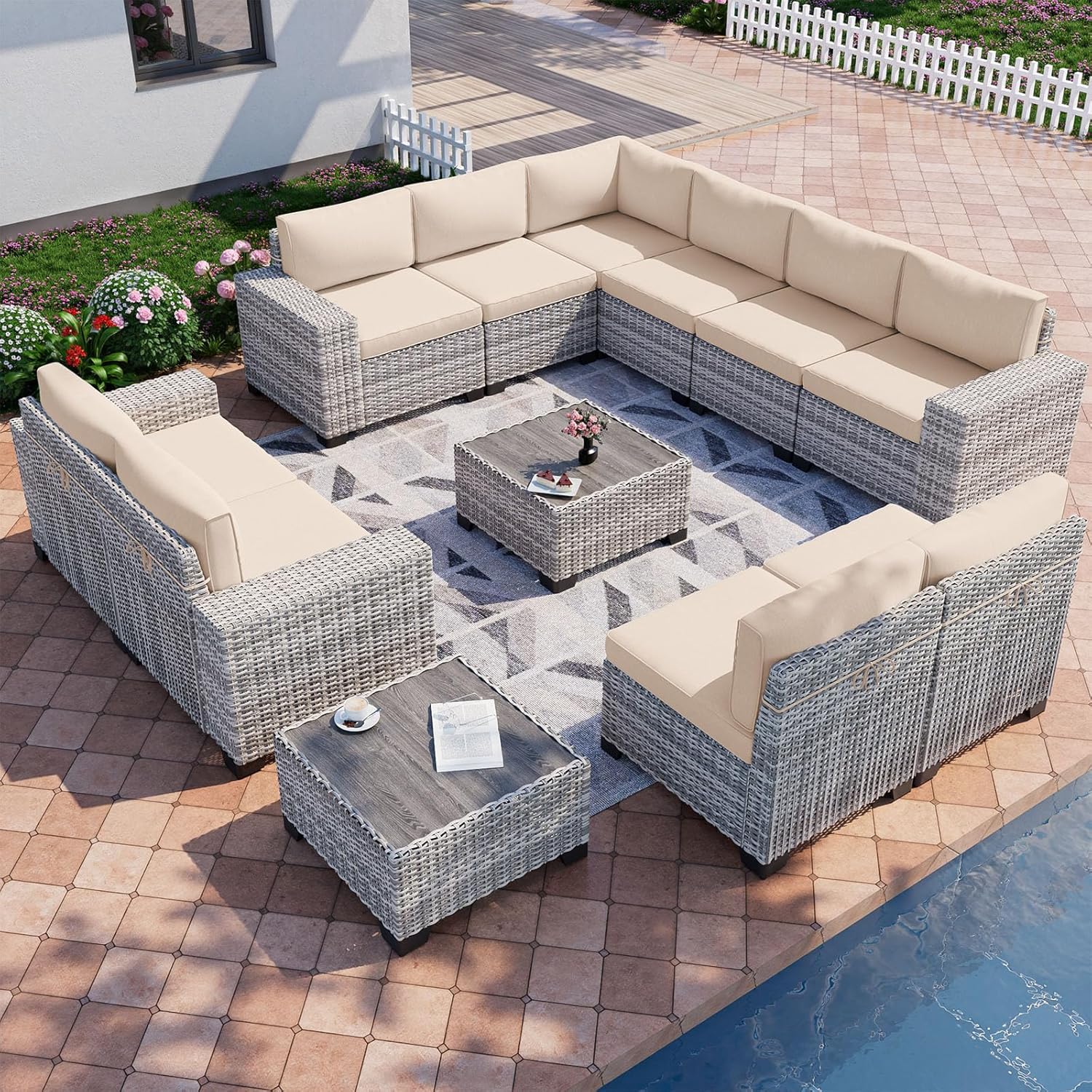 12-Piece Outdoor Patio Furniture Set for Relaxing Spaces