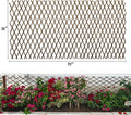 Expandable Garden Trellis Willow Lattice Panel - Natural Climbing