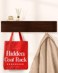 Wall Coat Rack with Shelf and Hooks - Modern Entryway Organizer