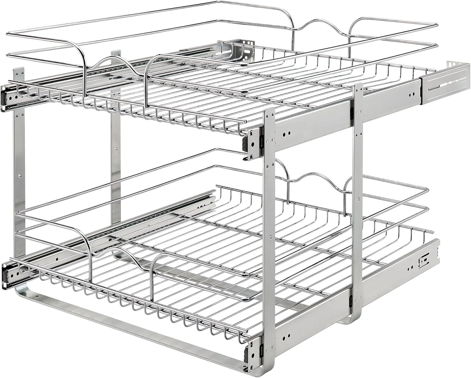Rev-A-Shelf 2 Tier Kitchen Cabinet Pullout Shelf Organizer