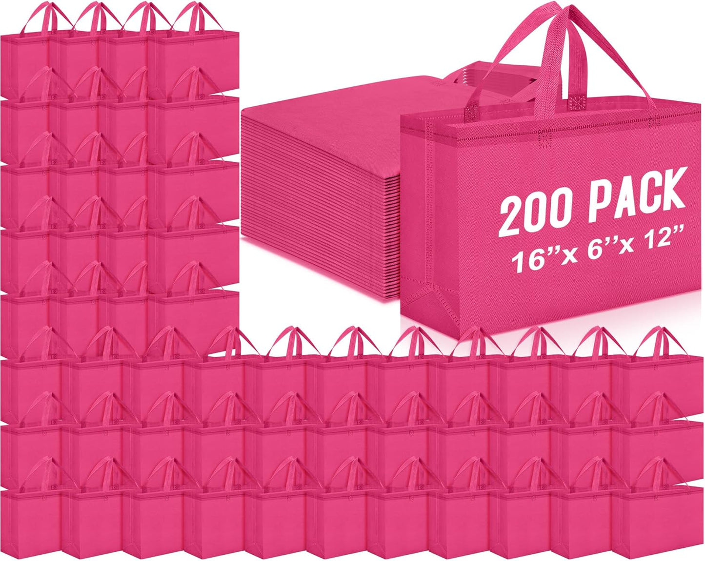 Reusable Grocery Bags Large Non Woven Shopping Bags for All