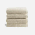 Super-Plush Turkish Cotton Bath Towel Set - 4 Thick 820 GSM (Stone