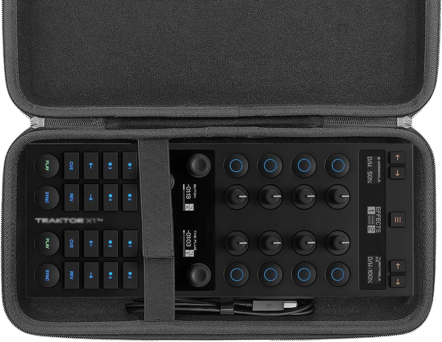 DJ Controller Hardshell Case for NI TRAKTOR Z1 MK3, F1, X1