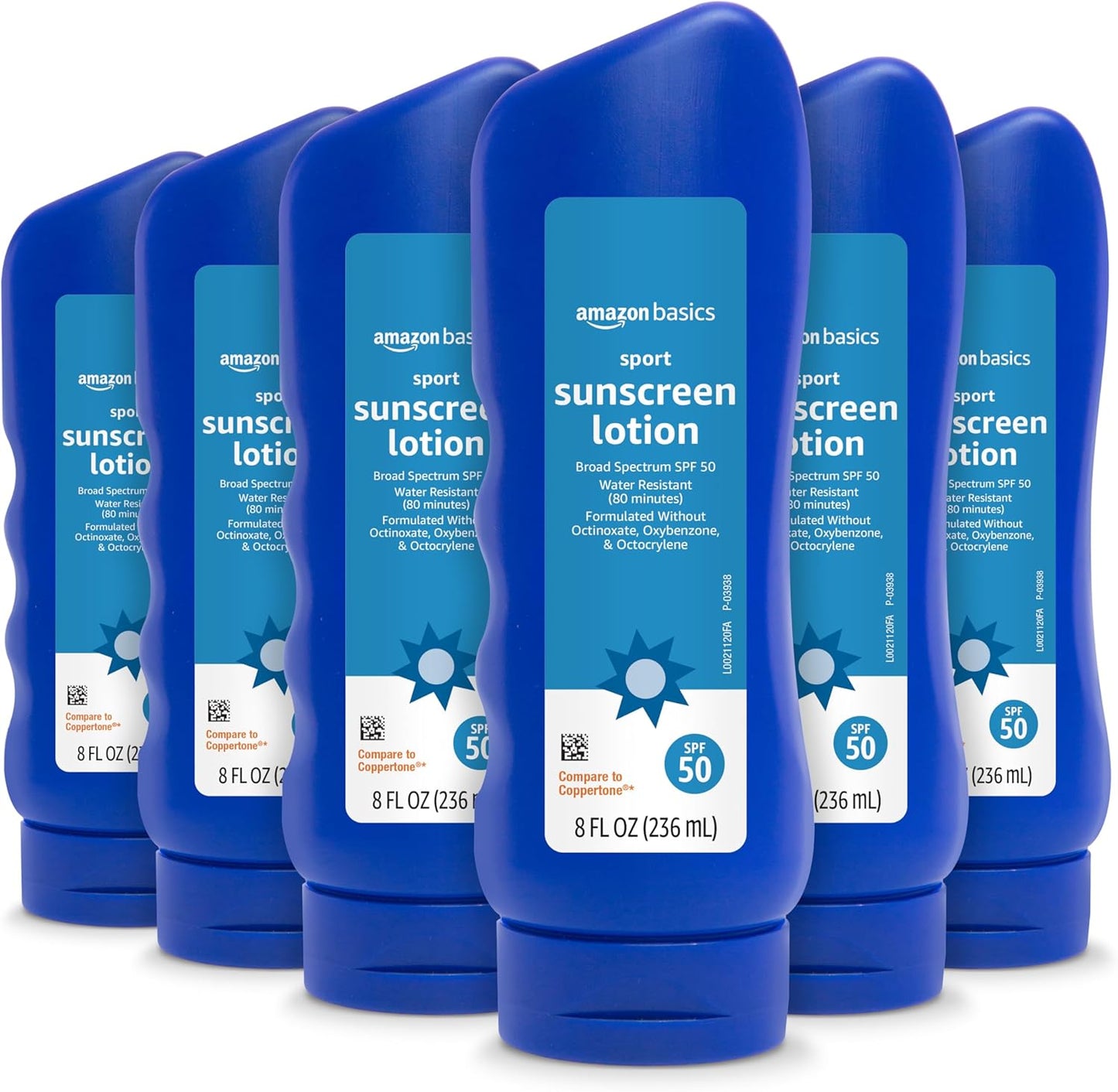 Solimo Sunscreen Lotion, No Octinoxate, 6-Pack for Protection