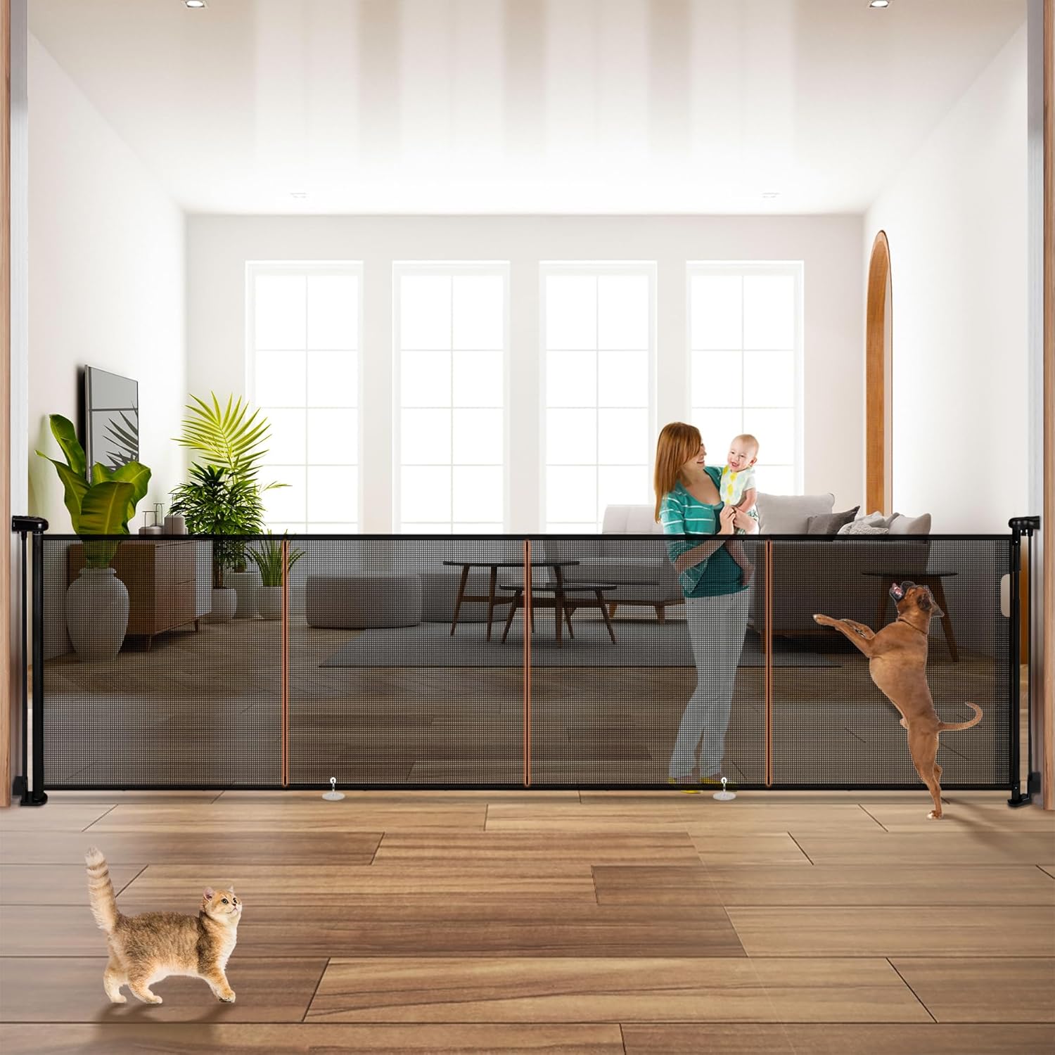 160 Retractable Baby Gates for Extra Tall Safety and Convenience