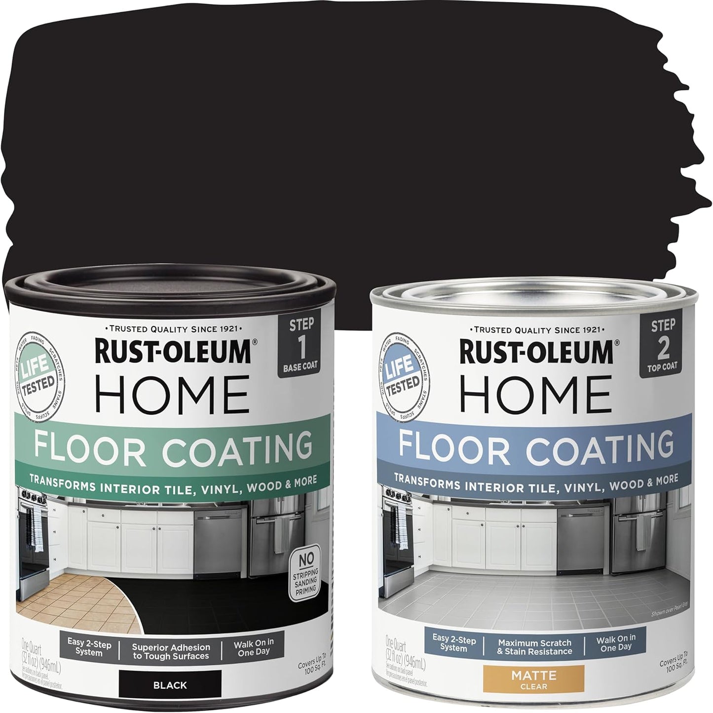Rust-Oleum Home Interior Floor Coating Kit for Easy Updates