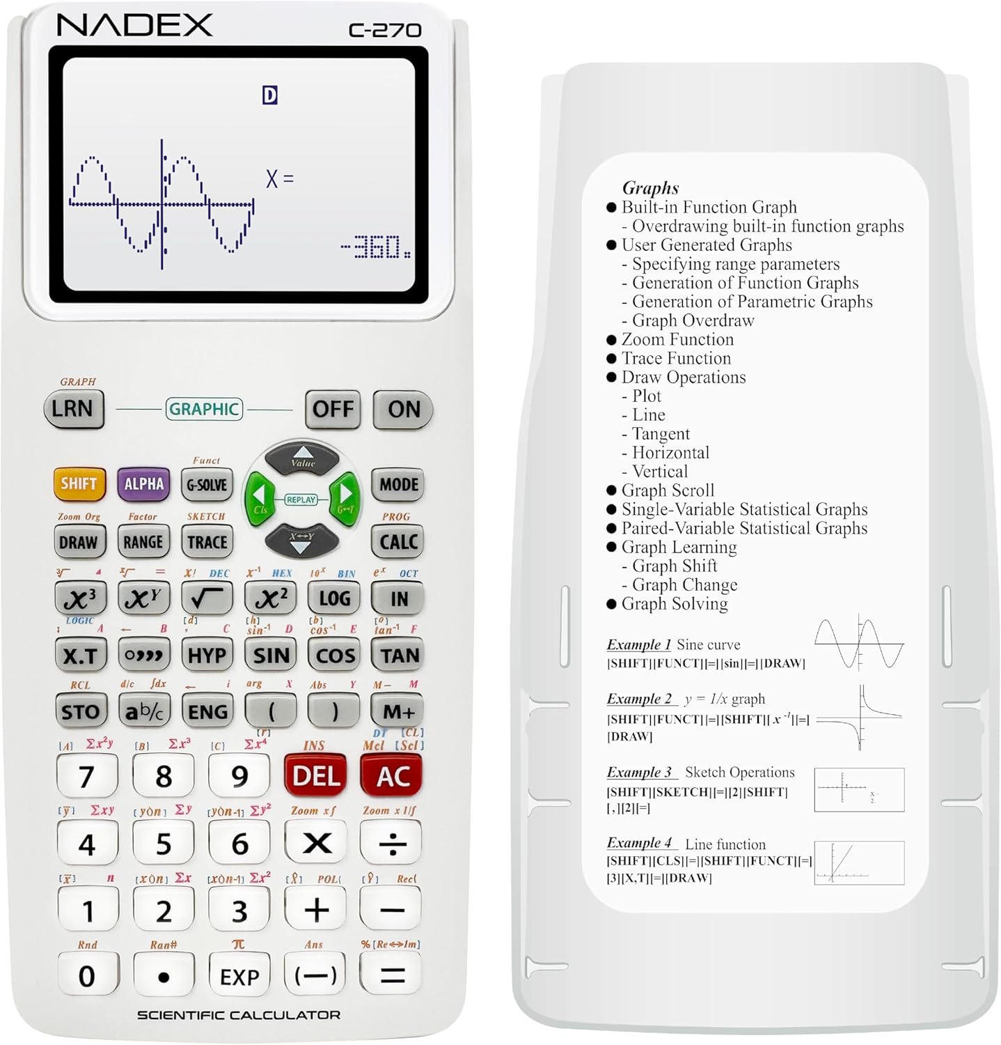 Scientific Calculator with Graph Functions for Students and More
