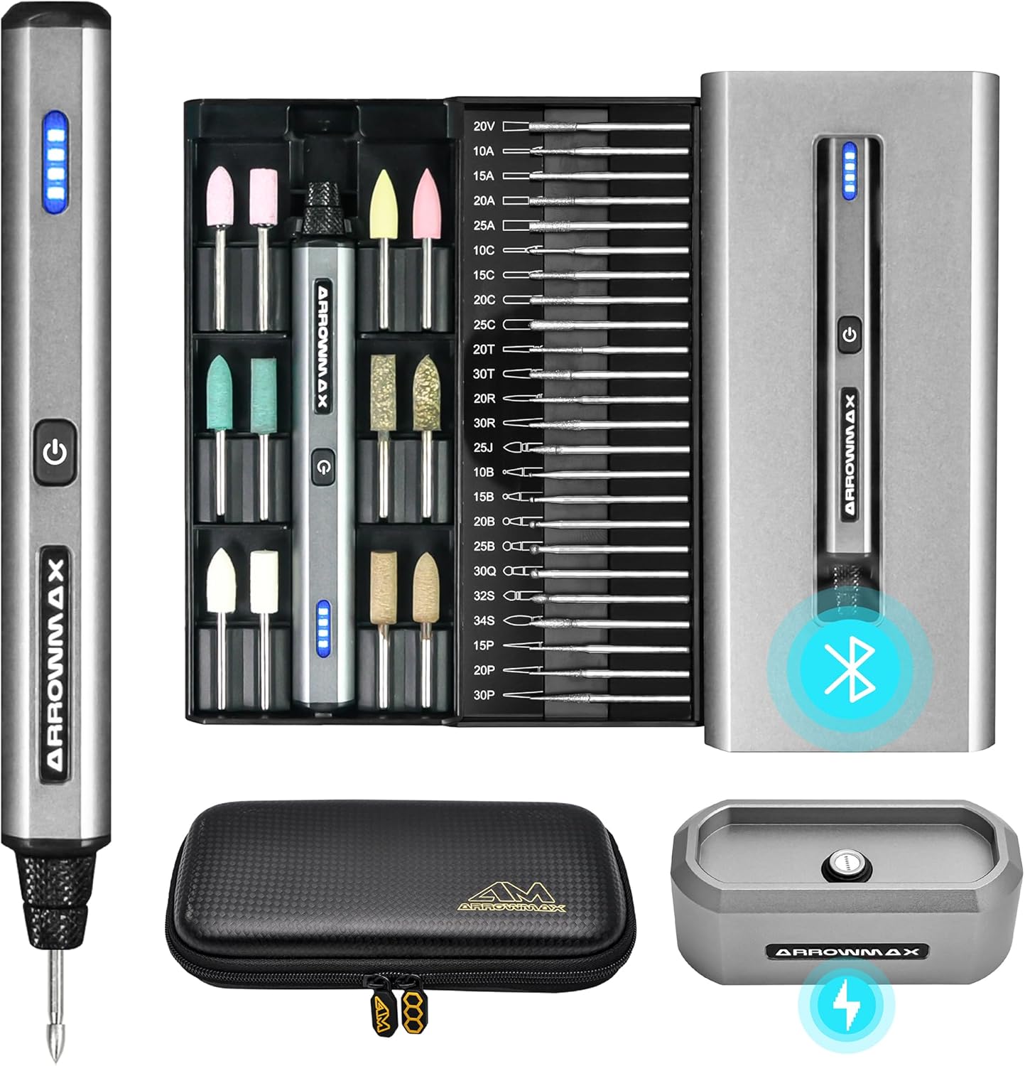 AM ARROWMAX Electric Mini Engraving Pen for Metal and Wood