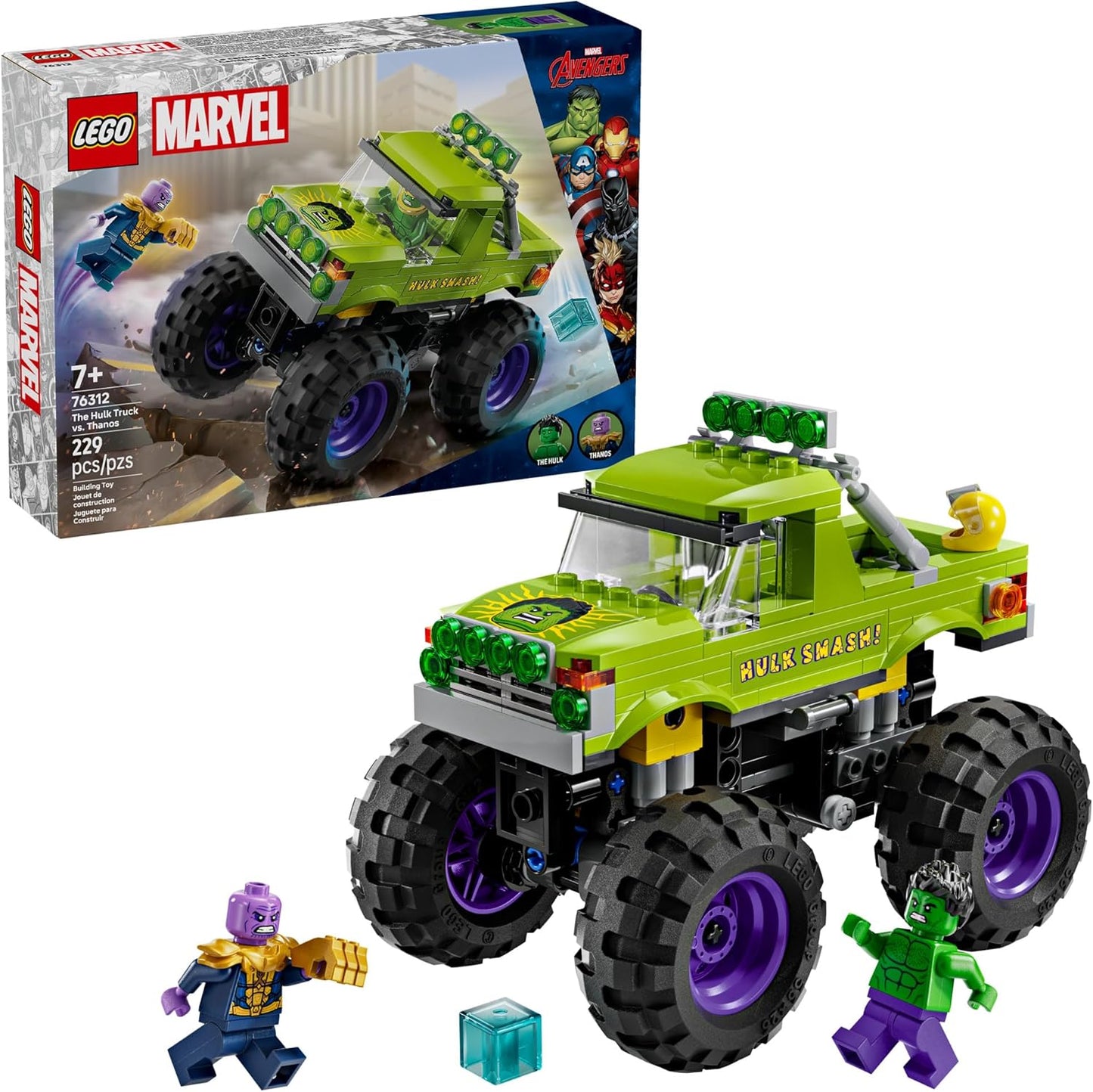 LEGO Marvel The Hulk Truck vs. Thanos - Epic Monster Truck Fun