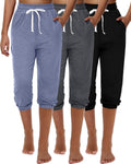 Ficerd Women's Capri Sweatpants Joggers - Lightweight (Style ZLR9)
