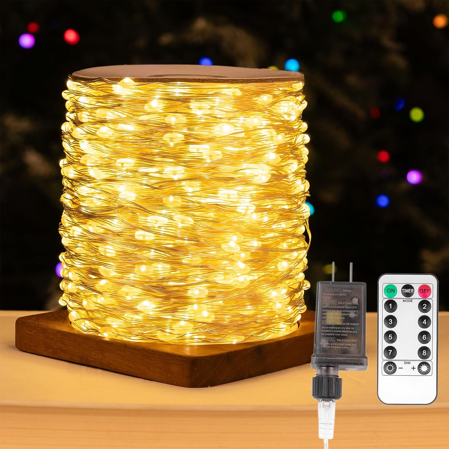 328FT Waterproof LED Fairy Lights for Indoor and Outdoor Use