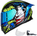 ILM Full Face Motorcycle Helmet Z501 Surprise Yellow Large - Safe